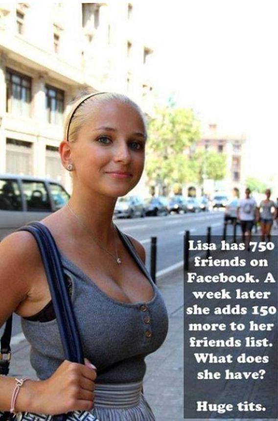 Quiz - Lisa has 750 friends on Facebook ...
