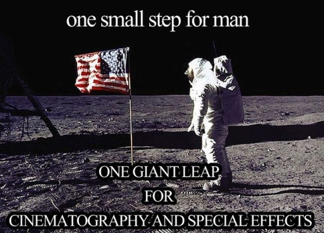 One small step for man. One giant leap for cinematography and special effects - 9buz