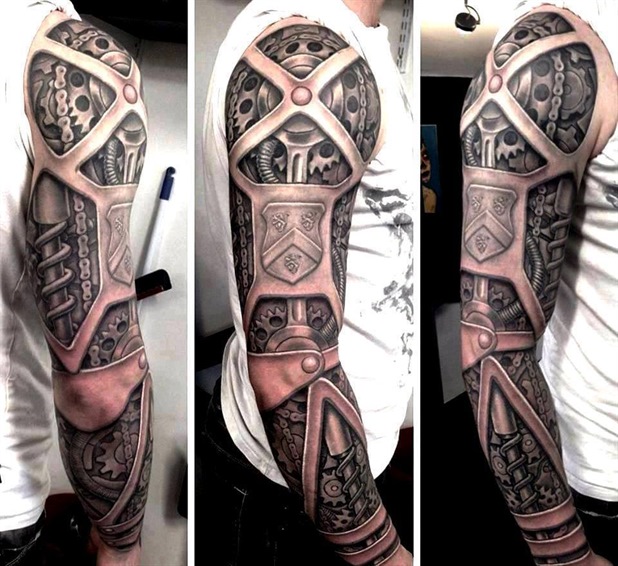 Arm form steel - tattoo