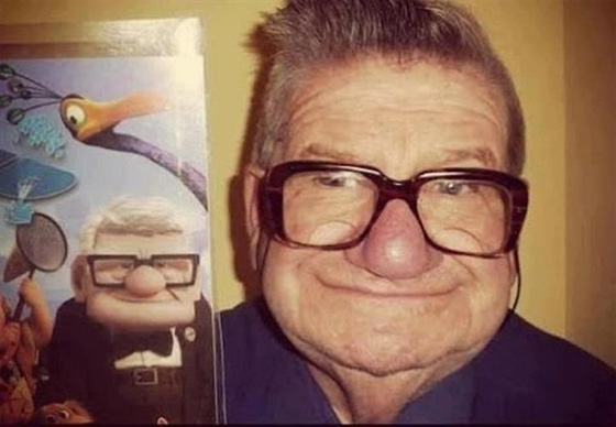 Real guy from cartoon Up