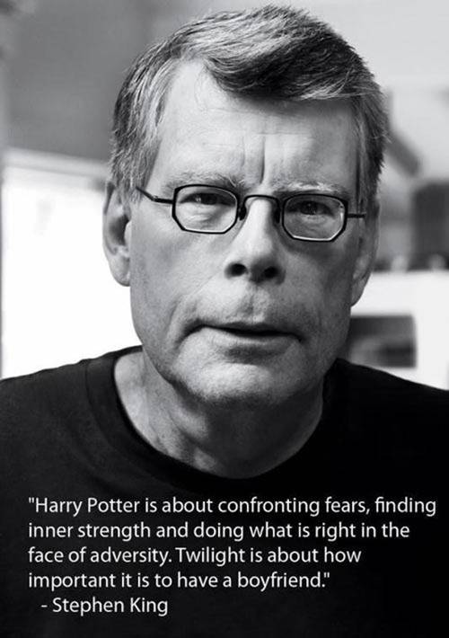 Harry Potter is about confronting fears, finding inner strength and doing what is right in the face of adversity