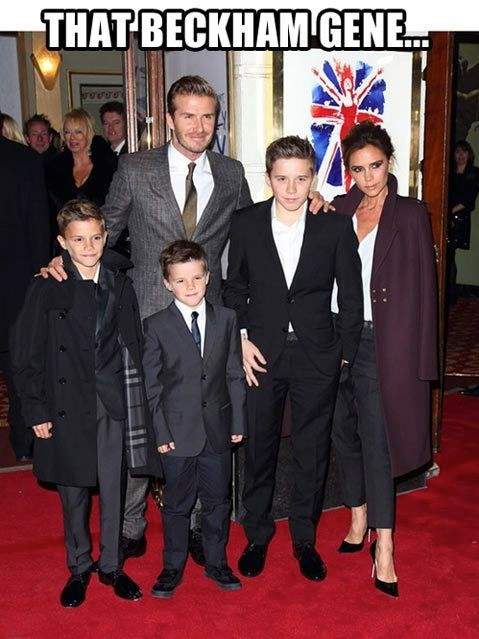 That Beckham gene...