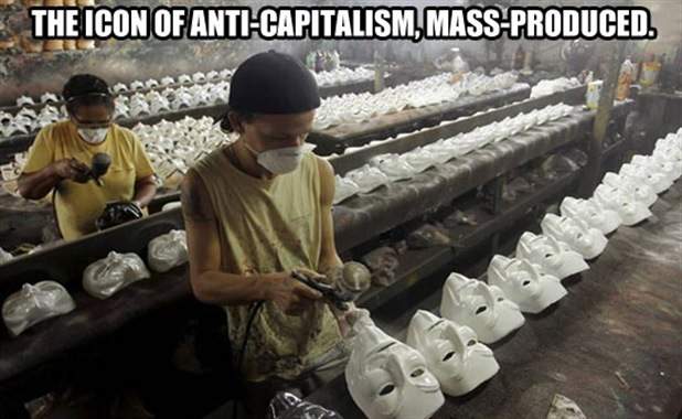 The icon of anti capitalism, mass produced.