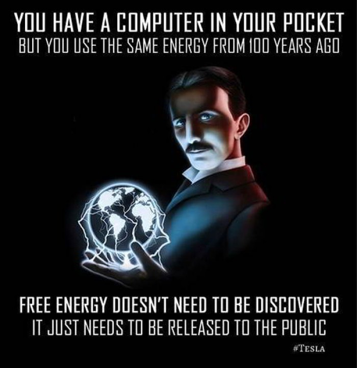Free energy doesn't need to be discovered...