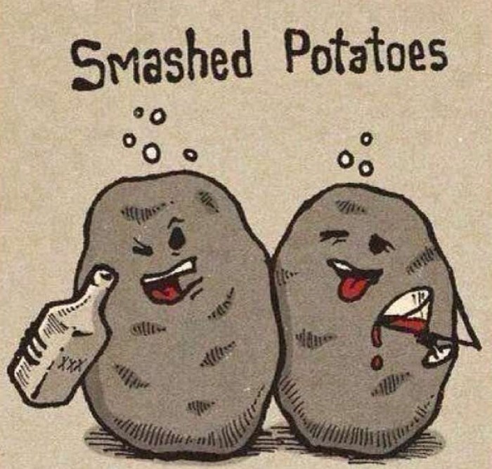 Smashed potatoes