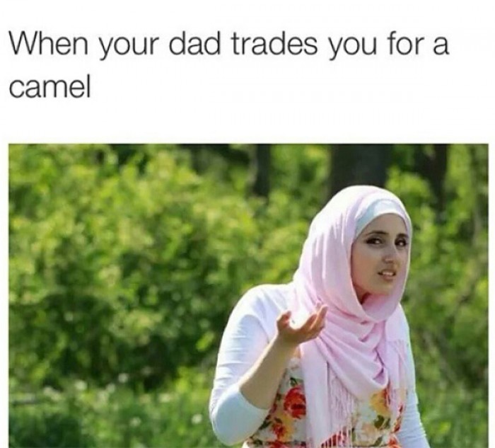 When your dad trades you for a camel