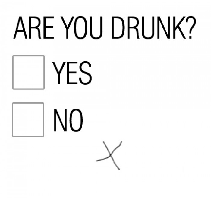 Are you drunk? Check Yes or No.