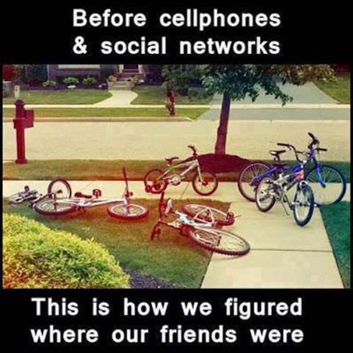 Before cell phones and social networks....