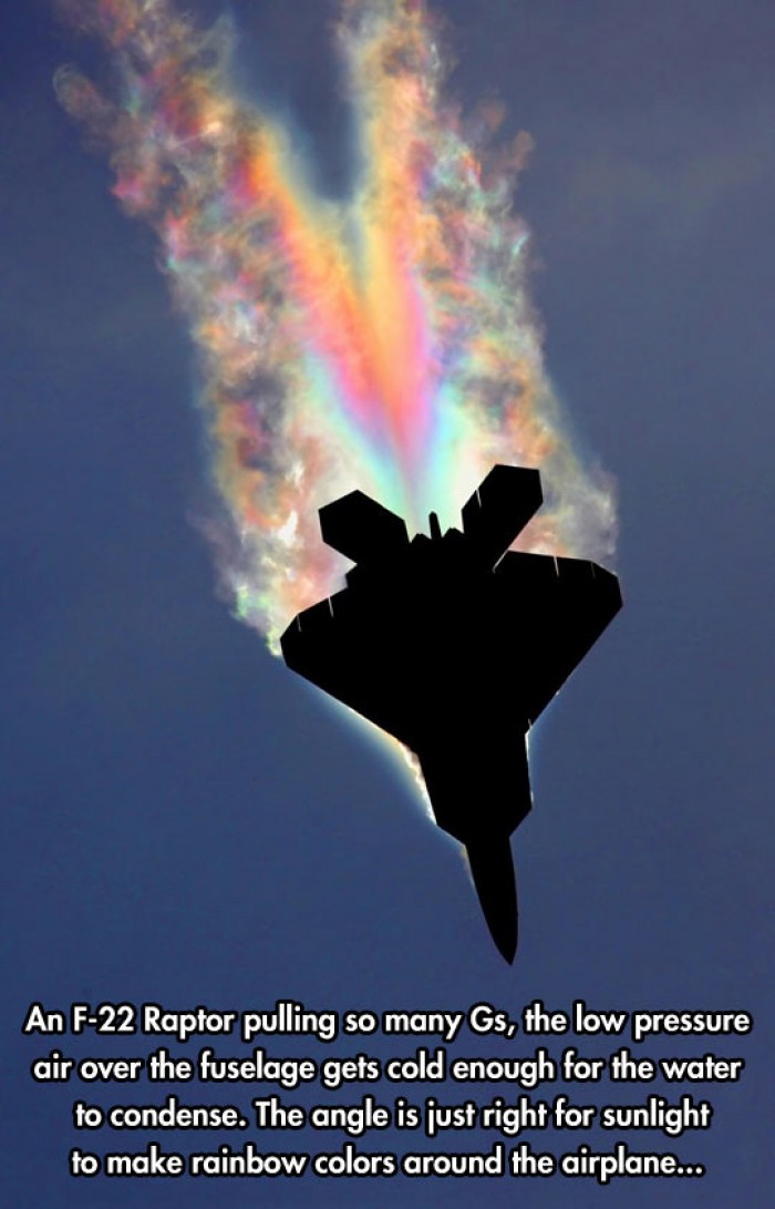 F-22 Raptor Attempting A Sonic Rainboom 