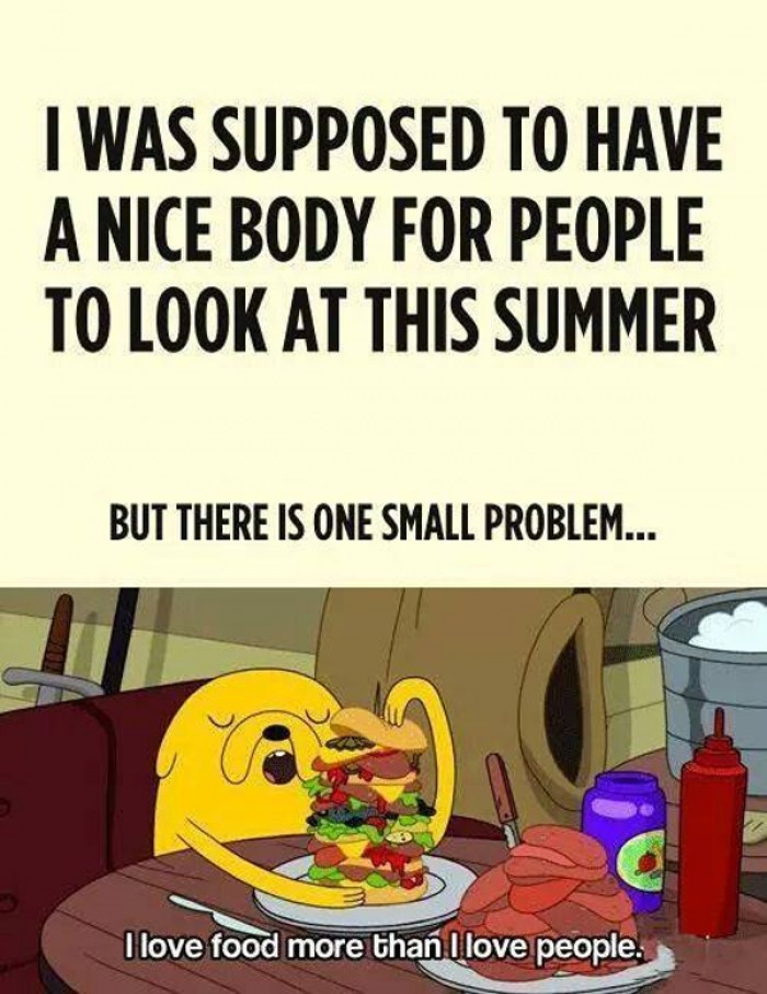 I'm hoping to have a nice body by this Summer, but... 