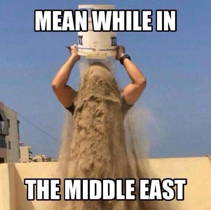 Meanwhile in the middle east... bucket challenge