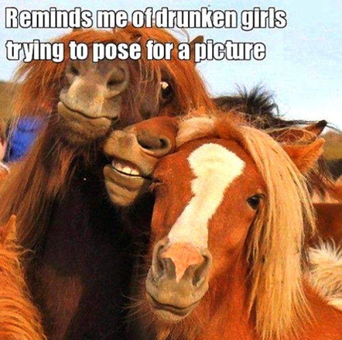 Reminds me of drunken girls trying to pose...