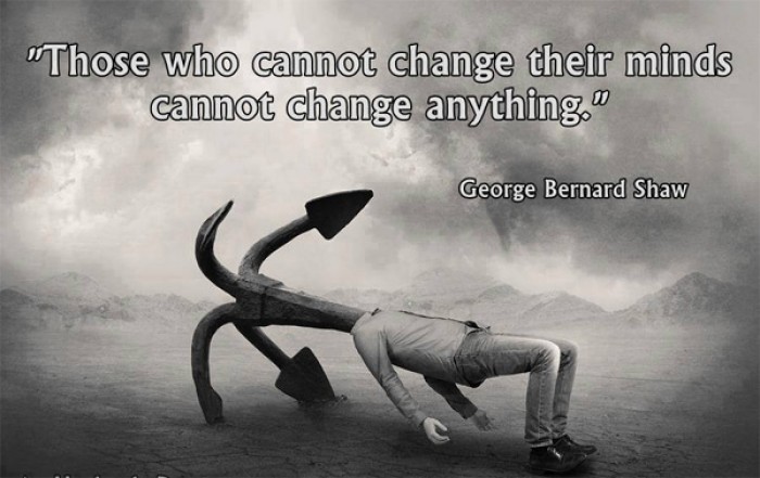 George Bernard Shaw - Those who cannot change their minds cannot...
