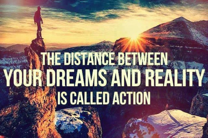 The distance between your dreams and reality...