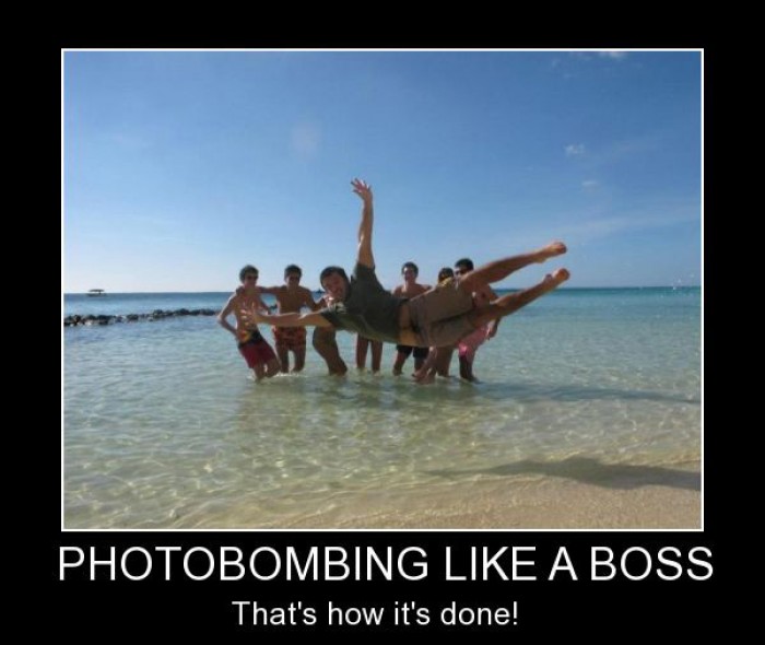 Photobombing like a boss