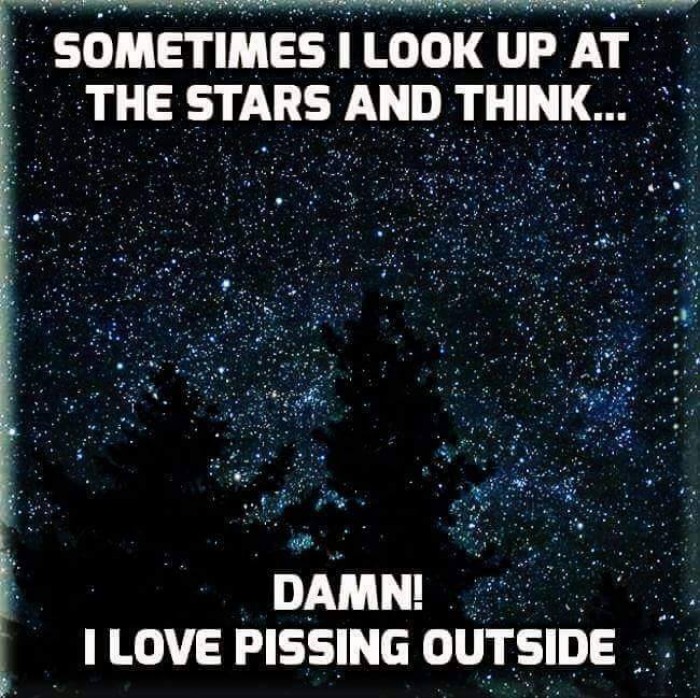 Sometimes I look up at the stars and think...
