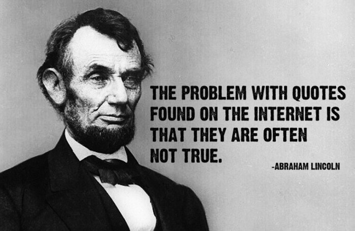 Image result for the problem with quotes on the internet