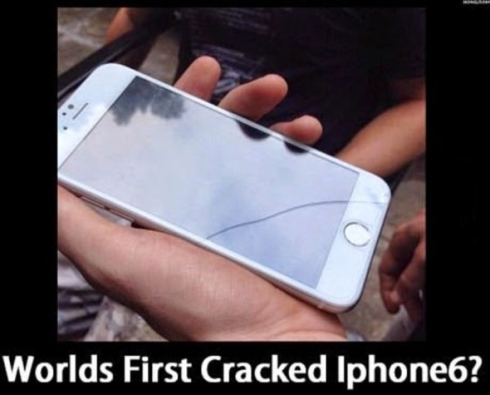 Worlds first cracked Iphone 6?