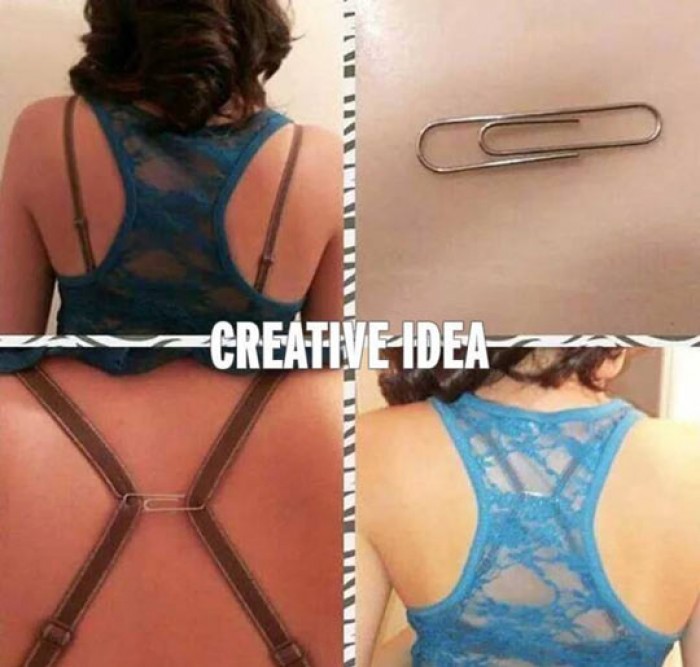 Hide Bra Straps - Creative Idea