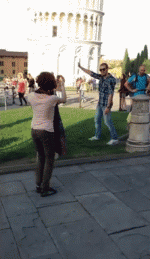 Be careful when taking  "The Leaning Tower of Pisa photo"