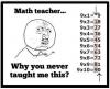 Math Teacher, Why you never taught me this