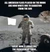 All American flags placed on the Moon are now white