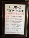 Bar that offers option to hide from wife 