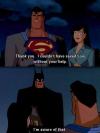 Batman and modesty go hand in hand
