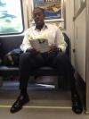 Black man reading 
