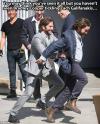 Bradley Cooper tickling Zach Galifanakis