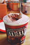Chocolate Ice Cream with M&M