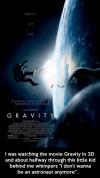 Gravity movie - I don't wonna be an astronaut anymore