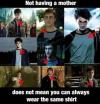 Harry Potter always wears the same t-shirt