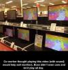 He-Man - playing cartoon on monitors in shop to help sell monitors!