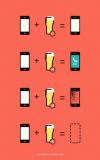 How many beers to lose your phone. 