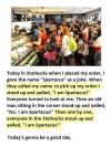 I am Spartacus! Starbucks prank!