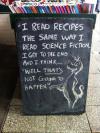 I read recipes the same way I read science fiction.