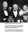 Meeting between Einstein and Chaplin.