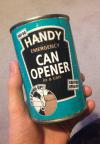 Not so handy emergency can opener in a can.