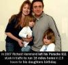 Richard Hammond left his Porsche 911 stuck in traffic to run 16 miles home for his daughters birthday.