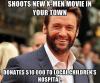 Shoots New X-Men movie in your town and donates $10000 to local children
