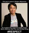 Sihigeru Miyamoto created The Legend of Zelda, Super Mario, Metroid, Star Fox, and Donkey Kong.