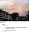 So I just got a shot of a rainbow and lightning in the same picture 