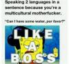 Speaking 2 languages in a sentence because you're a multicultural motherfucker.