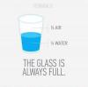 Technically the glass is always full.