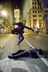 The Dark Knight - Just Heath Ledger jumping over Christian Bale