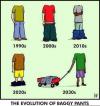 The evolution of baggy pants.