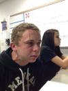 Trying to hold a fart next to a cute girl in class