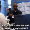 Tupac Shakur is alive and well, and working at my local DMV 
