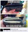 Wallet with and without girlfriend